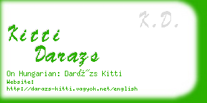 kitti darazs business card